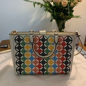 Tory Burch embroidered crossbody bag